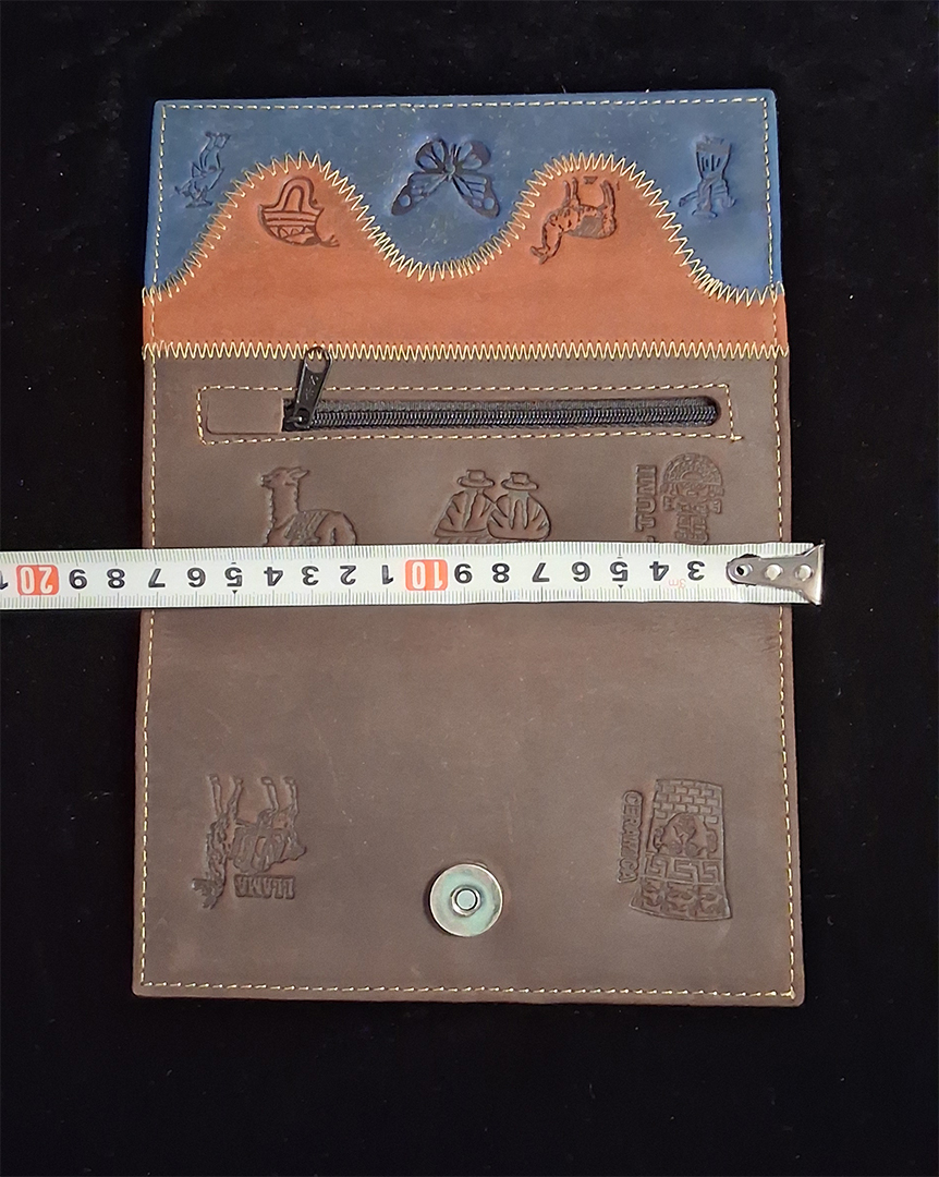 Billetera de cuero artesanal peruana – Diseño exclusivo - Image 2
